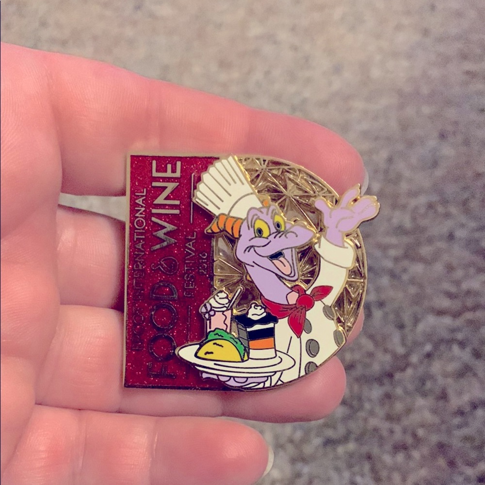 Disneys Limited Release Food & Wine Festival Figment Pin From 2016